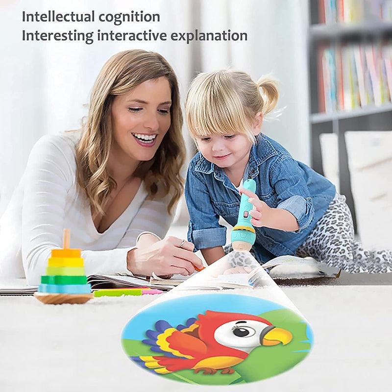 Slide Flashlight Torch Education Learning Kids Toy (with 3+3 slides free)