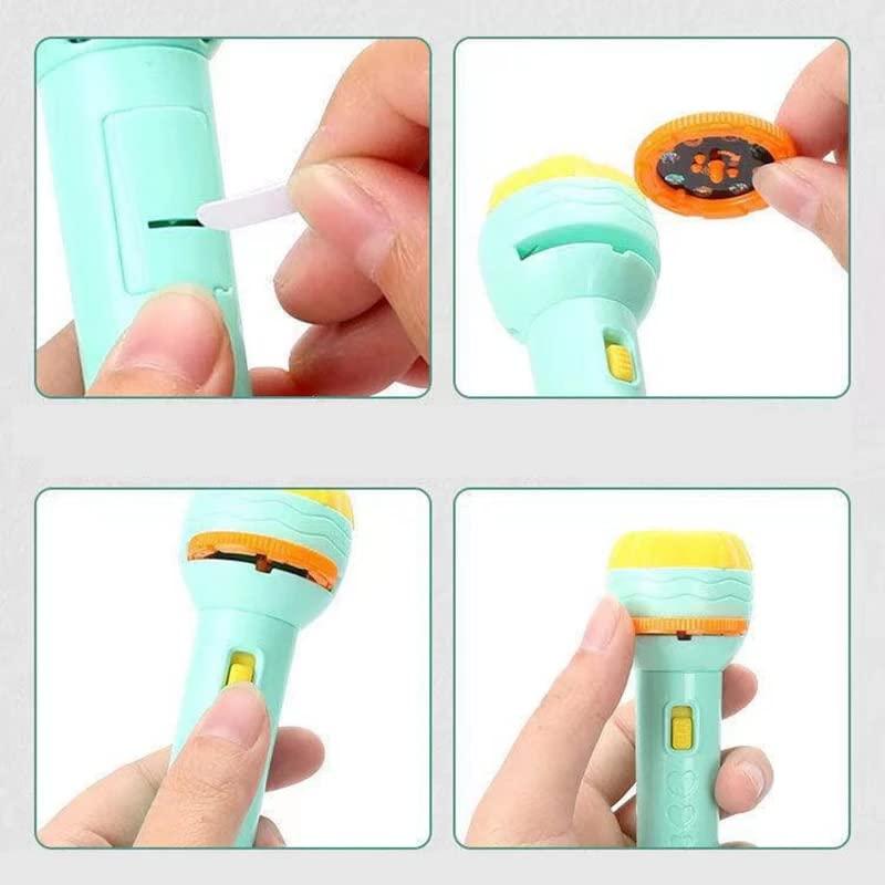 Slide Flashlight Torch Education Learning Kids Toy (with 3+3 slides free)