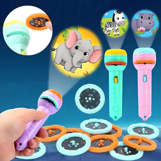 Slide Flashlight Torch Education Learning Kids Toy (with 3+3 slides free)