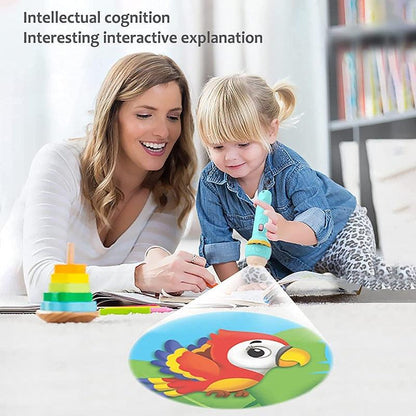 Slide Flashlight Torch Education Learning Kids Toy (with 3+3 slides free)