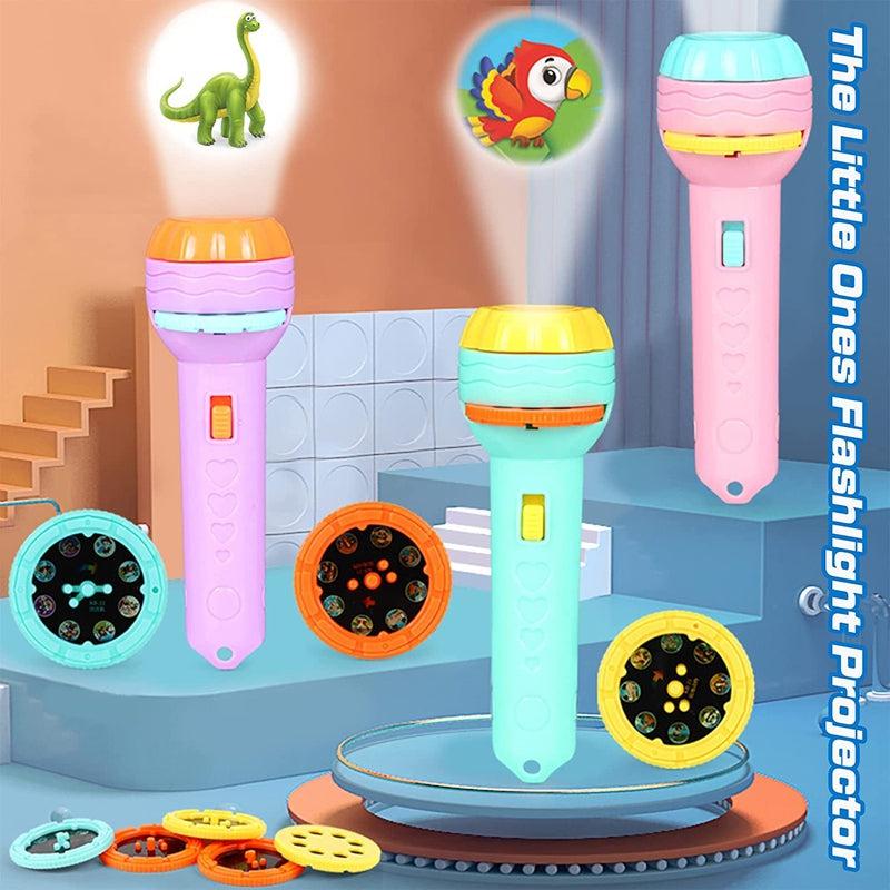 Slide Flashlight Torch Education Learning Kids Toy (with 3+3 slides free)
