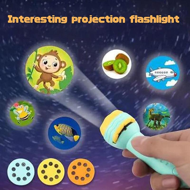 Slide Flashlight Torch Education Learning Kids Toy (with 3+3 slides free)