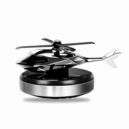 Solar-Powered Rotating Helicopter Car Air Freshener – Stylish Dashboard Perfume Diffuser